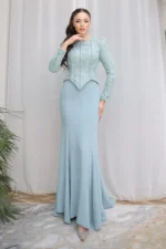 Melvaine Modest Formal Dress - Lace Bodice Mermaid 2026