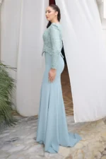 Melvaine Modest Formal Dress - Lace Bodice Mermaid 2026