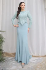Melvaine Modest Formal Dress - Lace Bodice Mermaid 2026