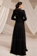 Orvaine Islamic Evening Gown - Chiffon Lace Gown 2026