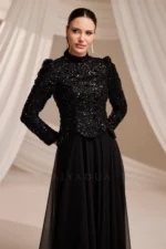 Orvaine Islamic Evening Gown - Chiffon Lace Gown 2026