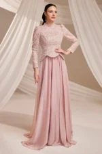 Orvaine Islamic Evening Gown - Chiffon Lace Gown 2026