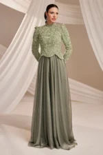 Orvaine Islamic Evening Gown - Chiffon Lace Gown 2026