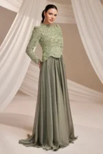Orvaine Islamic Evening Gown - Chiffon Lace Gown 2026