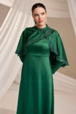 Pellara Modest Formal Dress - Cape-shoulder Embroidery 2026