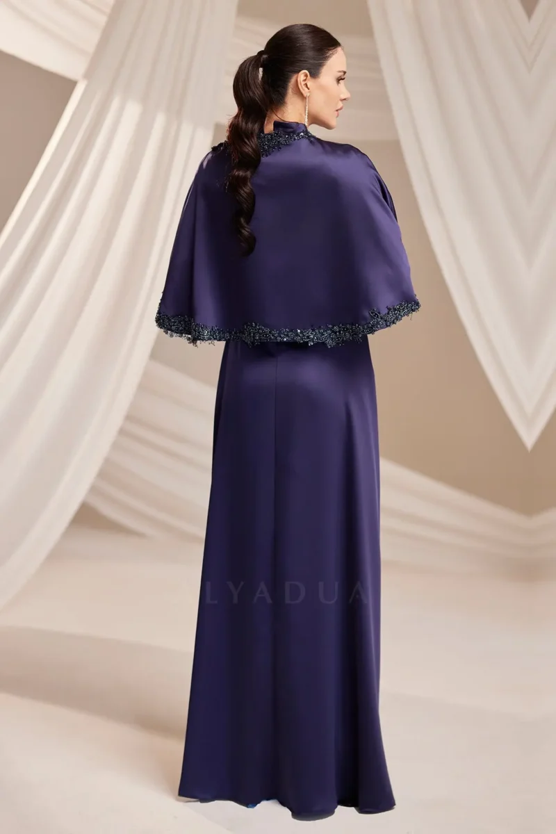Pellara Modest Formal Dress - Cape-shoulder Embroidery 2026