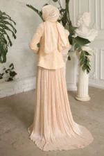 Pellenne Modest Evening Gown - Pleated Skirt Jacket 2026