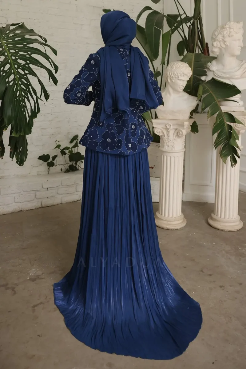 Pellenne Modest Evening Gown - Pleated Skirt Jacket 2026