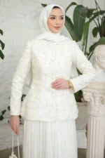 Pellenne Modest Evening Gown - Pleated Skirt Jacket 2026