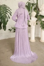 Pellenne Modest Evening Gown - Pleated Skirt Jacket 2026