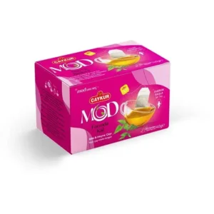 Çaykur Mod Stay in Form herbal fruit tea box 40g pink packaging with teacup