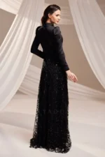 Telvaine Islamic Evening Gown - Stone-trimmed Lace Skirt 2026