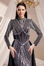 Tesselle Modest Evening Gown - Detachable Corset Waist 2026