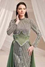 Tesselle Modest Evening Gown - Detachable Corset Waist 2026