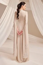 Zolveine Modest Evening Gown - Stone-embellished Slit Sleeves 2026