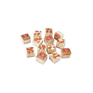 Malatya Pazarı apricot nougat halva pieces with almonds, individually wrapped Turkish sweets