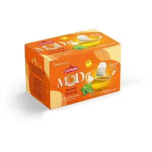 Çaykur Mod Yemek Sonrası herbal and fruit tea box 40g orange packaging