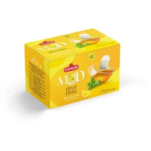 Çaykur Mod Limon Etkisi lemon effect herbal fruit tea 20 tea bags 40g yellow box