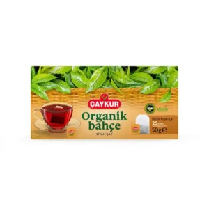 Çaykur Organik Bahçe Turkish black tea 25 filter bags 50g box