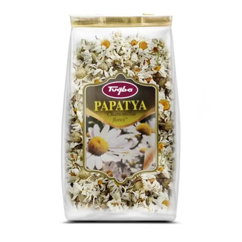 Chamomile 50g - Tuğba Kuruyemiş Tuğba Papatya dried chamomile flowers 50g bag – Turkish herbal tea