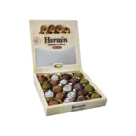 Hurmin date and fig tahini-filled sweets gift box by Tuğba Kuruyemiş, 430g, sugar-free assorted truffles