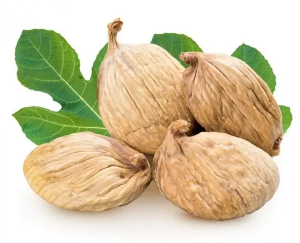Dried Figs 1000g - Tuğba Kuruyemiş Tuğba Kuruyemiş dried figs 1000g with green fig leaves on white background