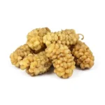 Dried white mulberries 250g by Tuğba Kuruyemiş on white background