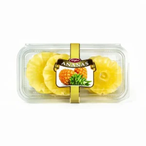Tuğba Kuruyemiş dried pineapple rings in clear tray packaging 230g