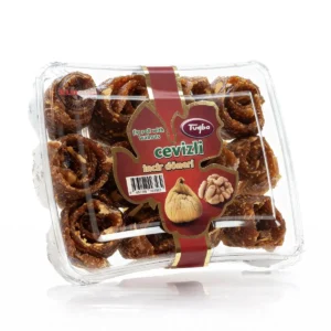 Tuğba Cevizli İncir Döneri fig roll with walnuts 400g in clear plastic tray