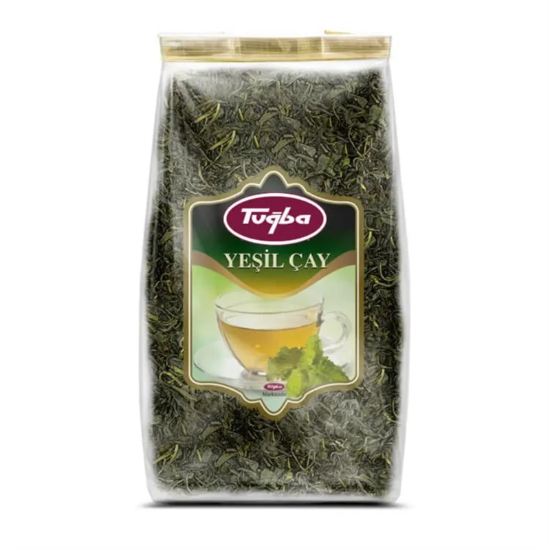 Tuğba Yeşil Çay loose leaf green tea 117g transparent resealable bag