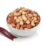 Tuğba Kuruyemiş mixed nuts with almonds in a white bowl, 500g