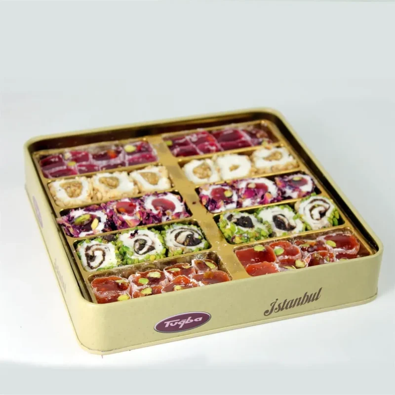 Mixed Turkish Delight with Pistachio in Tramway Box - Tuğba Kuruyemiş