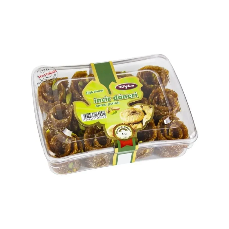 Pistachio Fig Roll 400g - Tuğba Kuruyemiş Pistachio Fig Roll 400g - Tuğba Kuruyemiş
