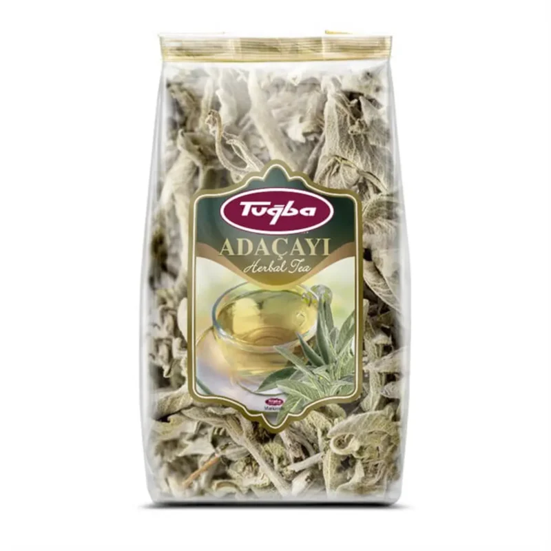 Tuğba Adaçayı dried sage herbal tea in a clear resealable bag, 30g