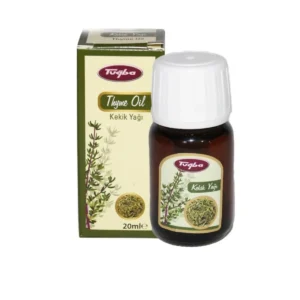 Tuğba Kekik Yağı thyme oil 20ml amber bottle with green and cream packaging