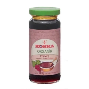 Koska Organik Pekmez organic grape molasses 300g jar with green lid