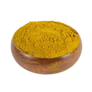 Curry powder in a wooden bowl - Malatya Pazarı brand