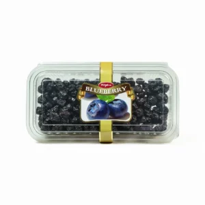 Tugba Kuruyemis dried blueberries 220g in clear plastic container with gold label