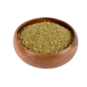 Wild thyme spice mix with sesame seeds in a wooden bowl – Malatya Pazarı